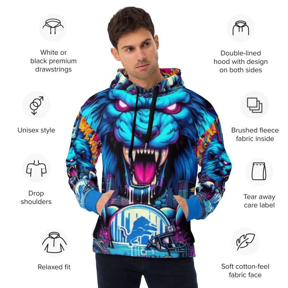 Roaring City Lion Unisex Hoodie product image (1)