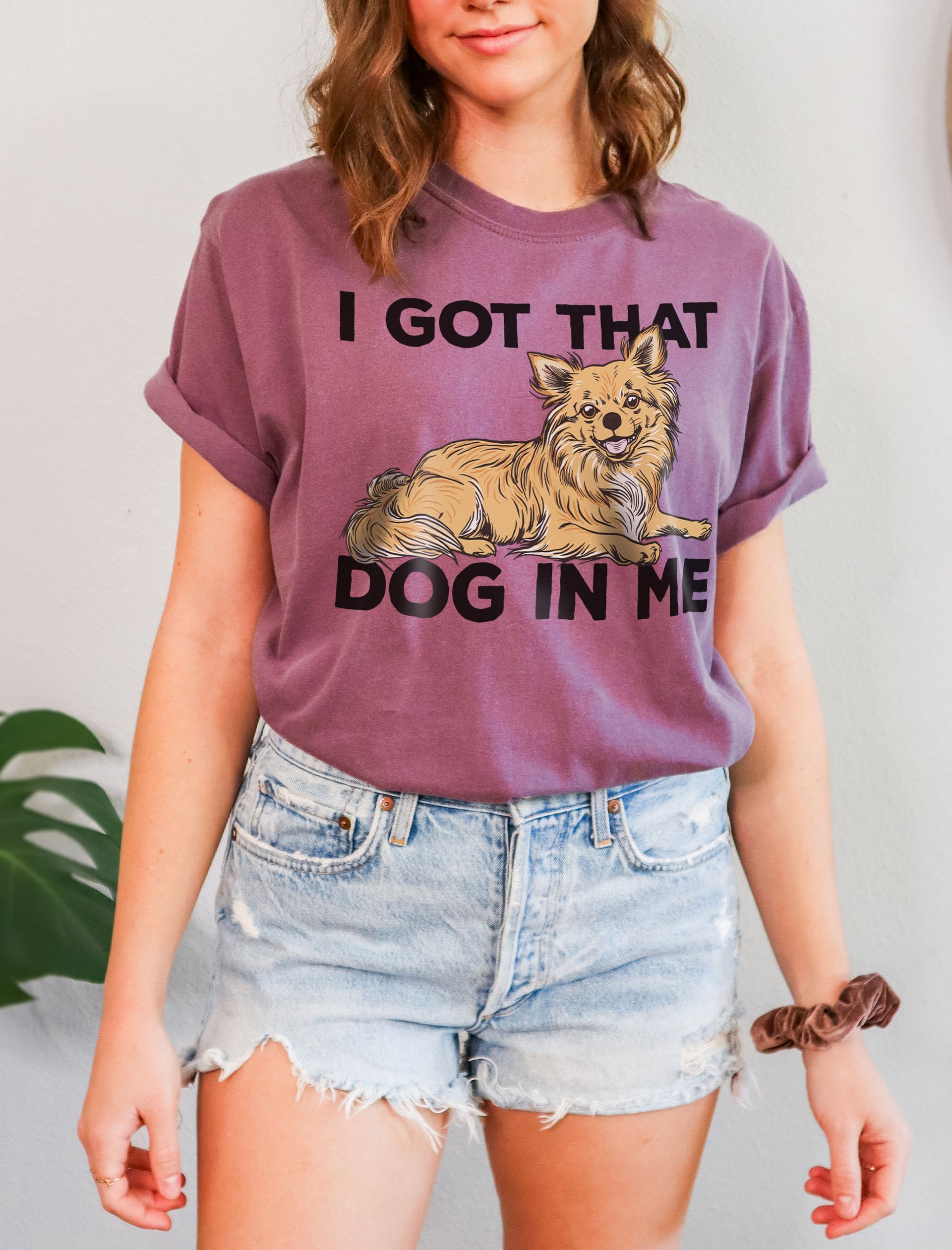 I Got That Dog in Me T-Shirt of a Long-haired Chihuahua | Funny T-Shirt for Chihuahua Paw-rents product image (2)