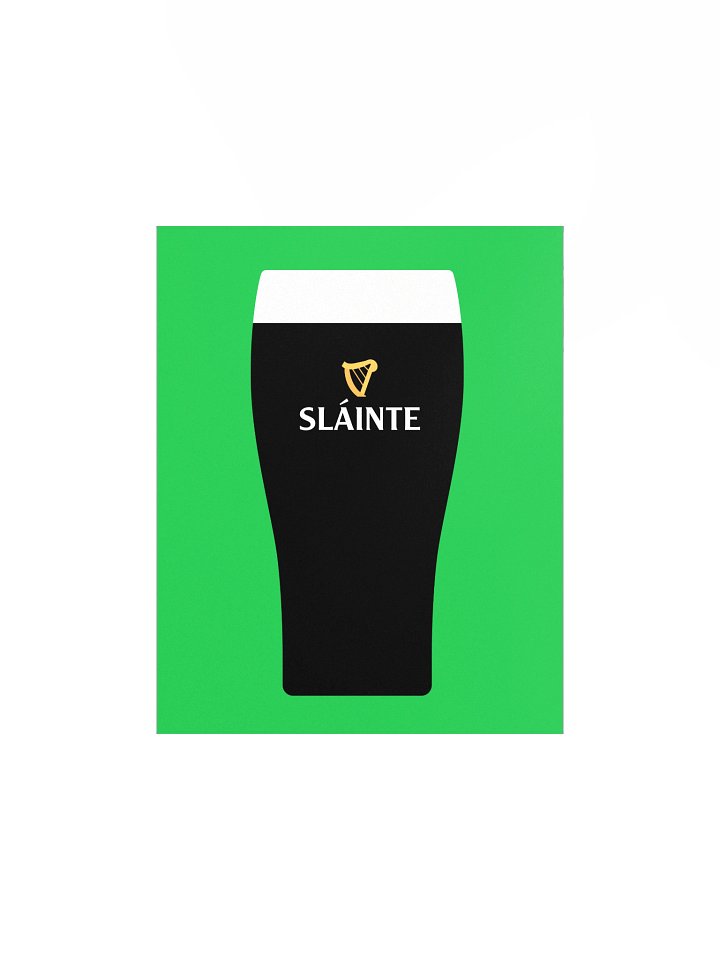 Sláinte - Pint of the Black Stuff | Enhanced Matte Paper Poster Print product image (2)
