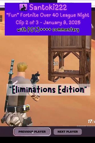 Elimination Edition: Fortnite Over 40 League 