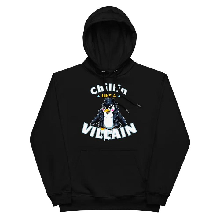 Chillin' Villain Penguin Eco Hoodie product image (3)