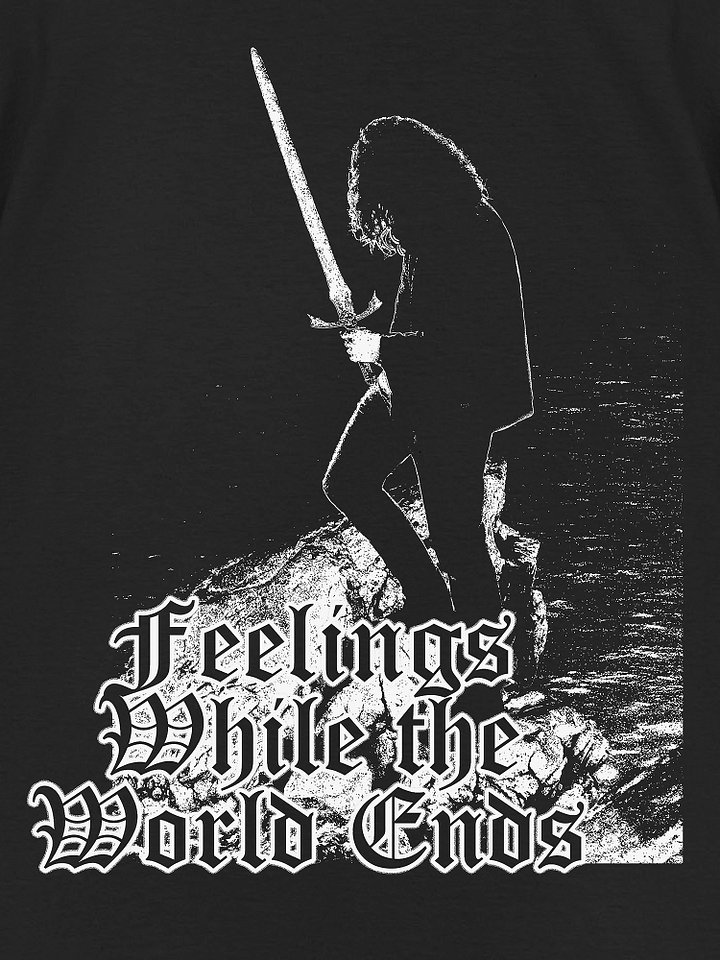 Feelings While the World Ends - PREMIUM T-Shirt (Black) [Comfort Colors] product image (2)