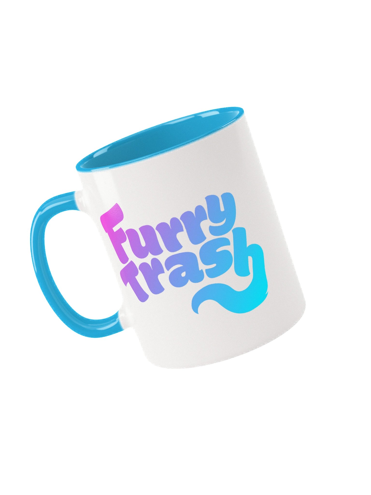 Furry Trash Mug - Bubble Logo (Twilight Gradient) product image (1)