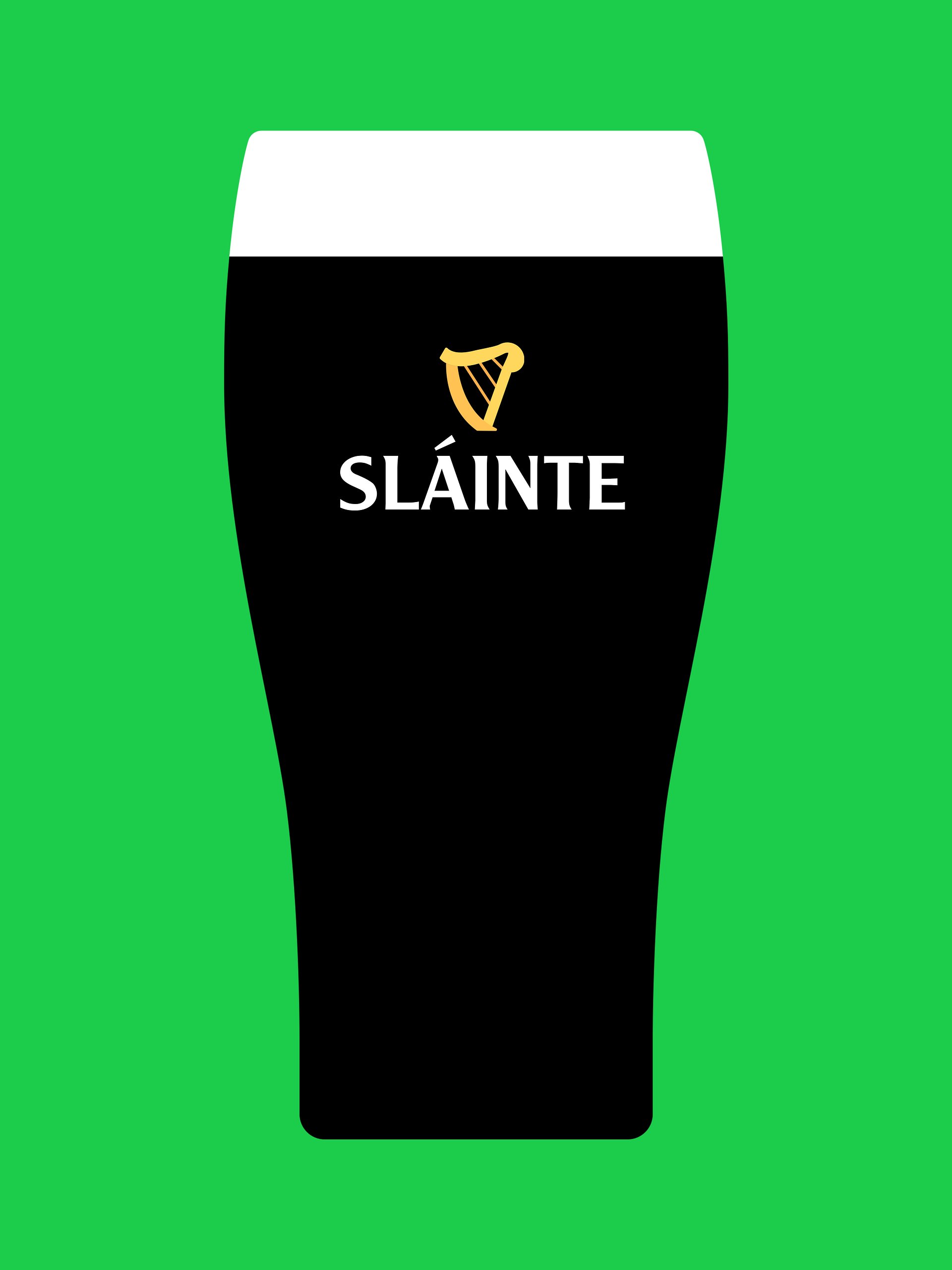 Green Sláinte High-Res Digital Download [Ready To Print] product image (1)