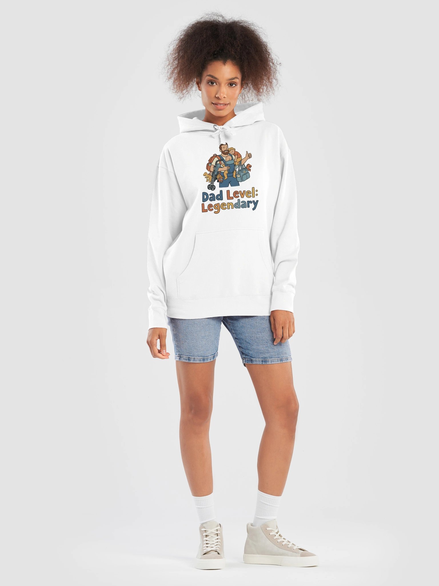 "Dad Level: Legendary" Premium Fleece Hoodie product image (7)