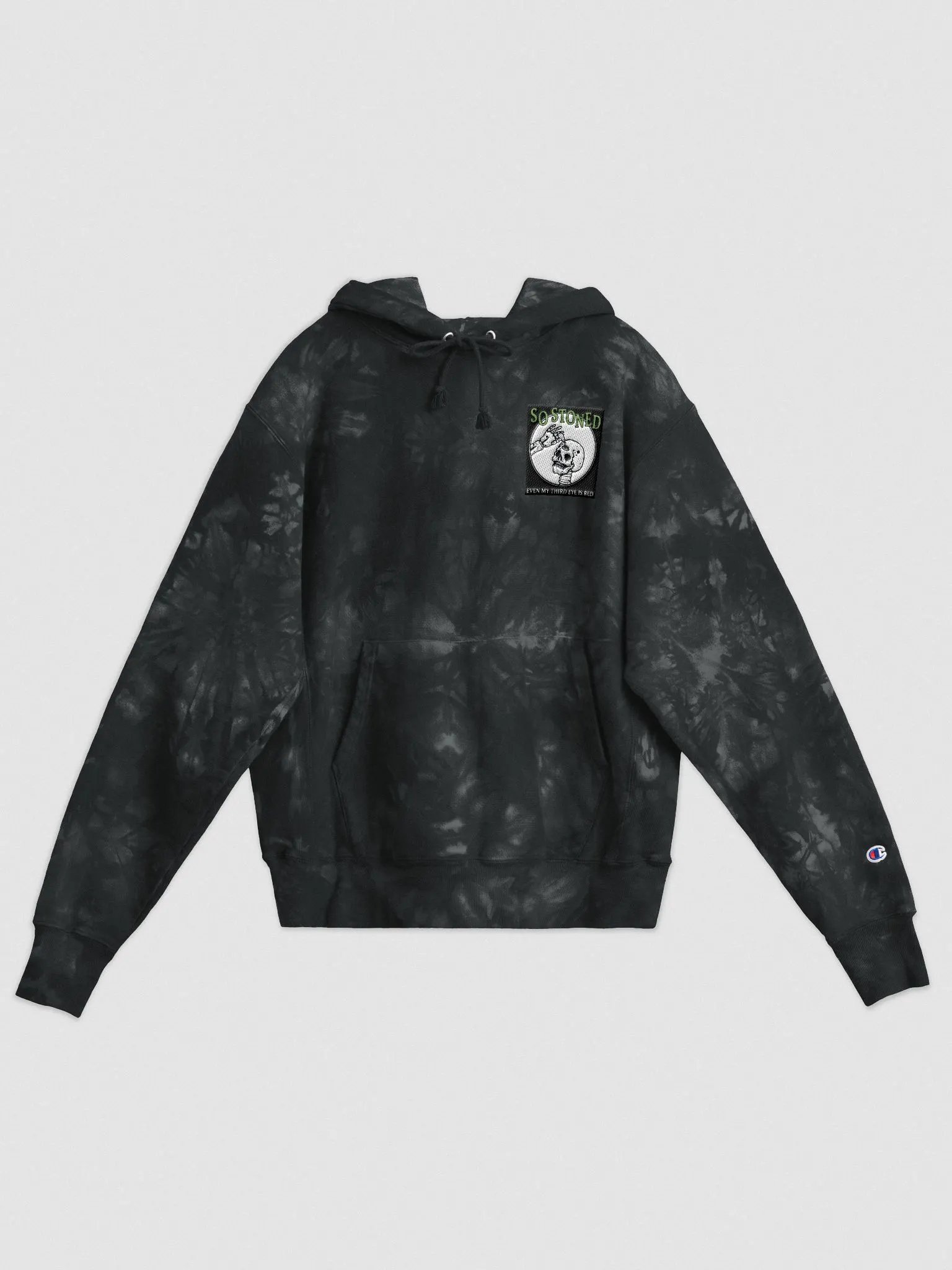 Third Eye Stoned Tie-Dye Hoodie product image (1)