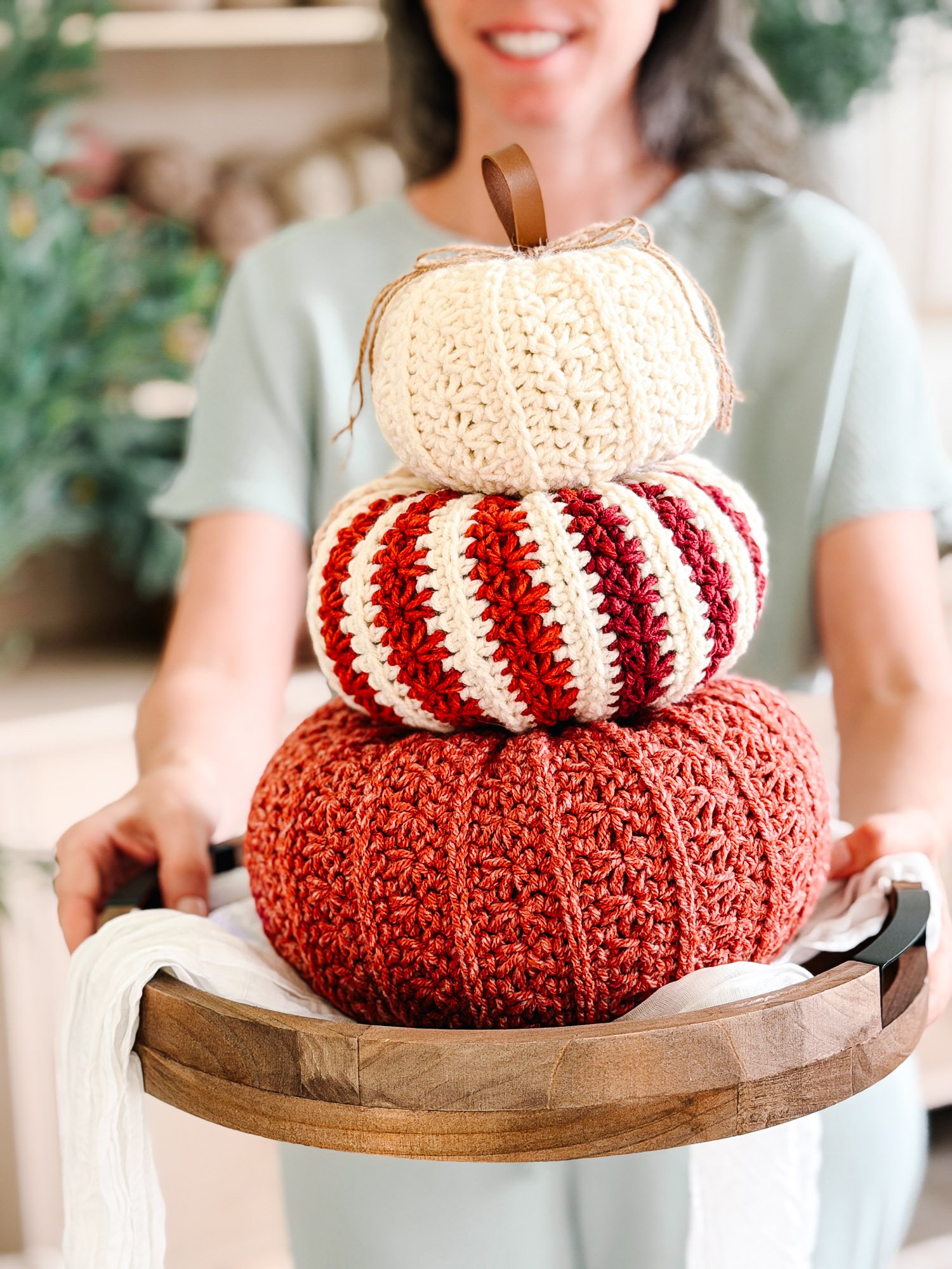 Petal Loop Stitch Crochet Pumpkin Trio Pattern product image (8)