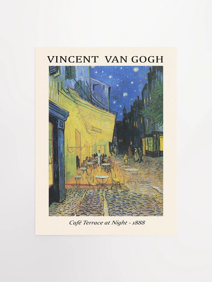 Classic art poster 'Café Terrace at Night' by Vincent van Gogh product image (2)