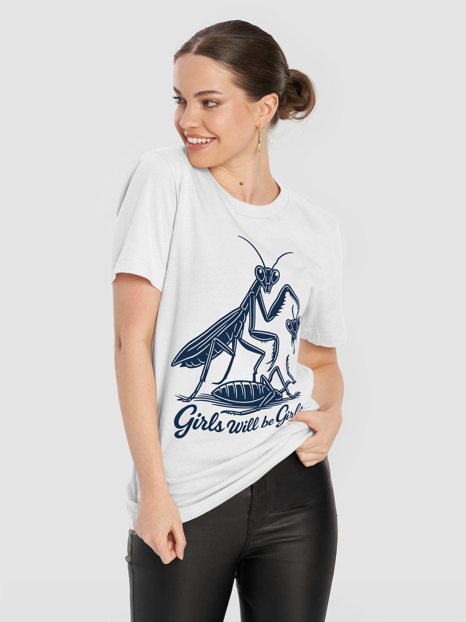 Girls Will Be Girls Praying Mantis Graphic T-Shirt product image (67)