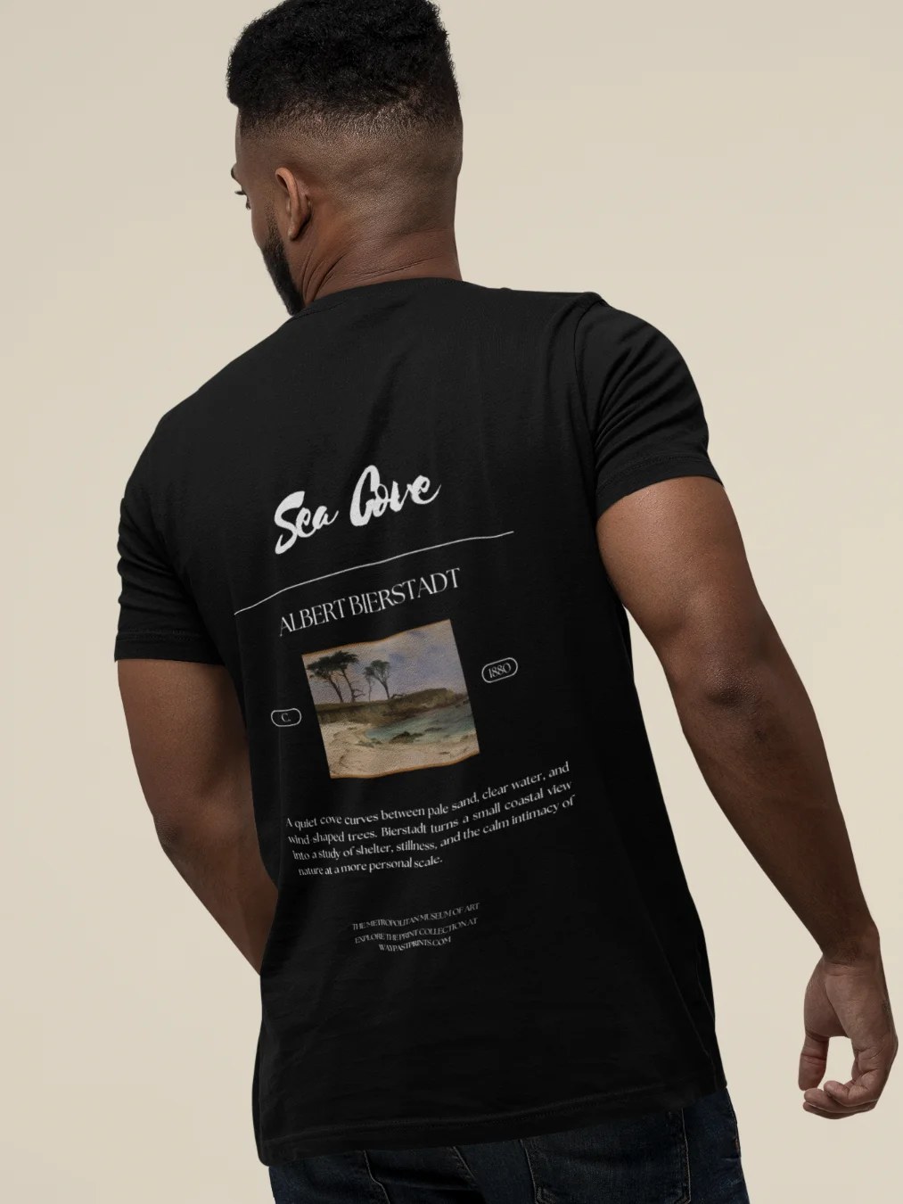 Sea Cove (Albert Bierstadt) T-Shirt product image (2)