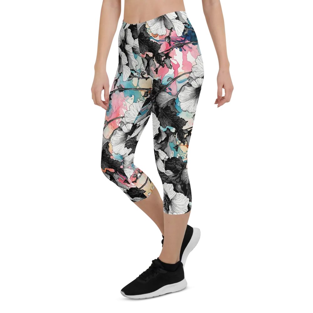 Hibiscus Dreams All-Over Capri Leggings product image (6)