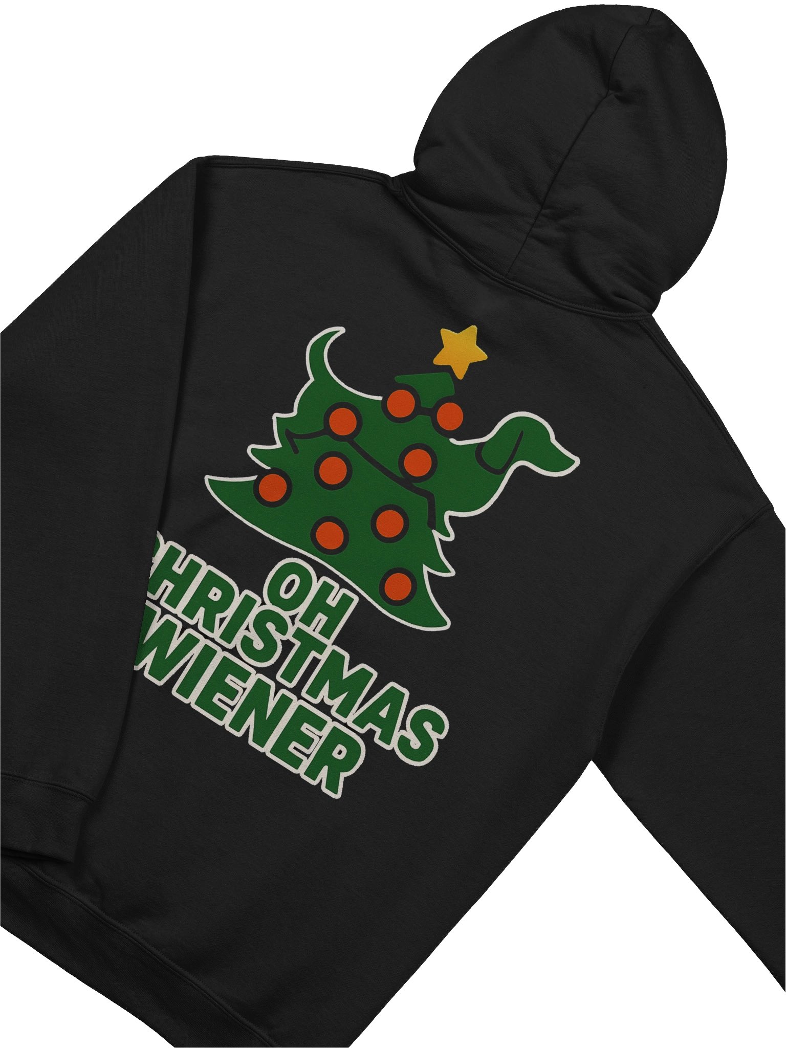 Oh Christmas Wiener Dachshund Tree Hoodie product image (4)