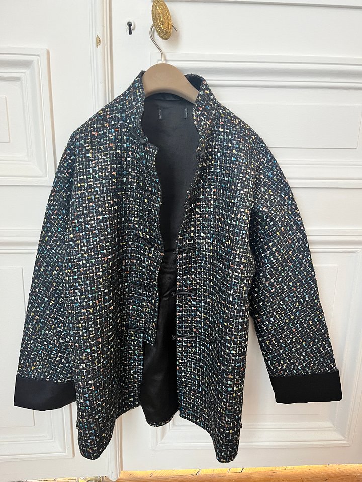 Midnight Tweed Mandarin Jacket product image (2)
