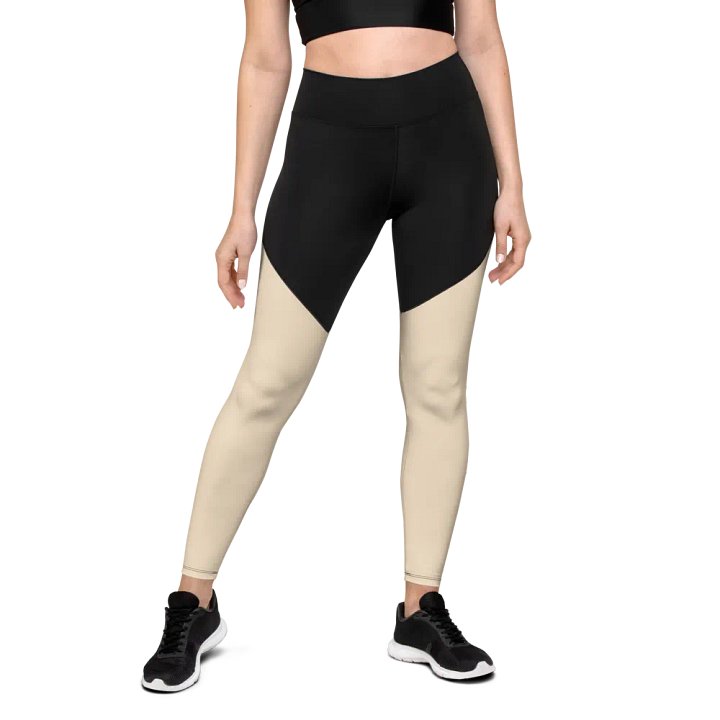 2 Toned Leggings - Nude product image (2)