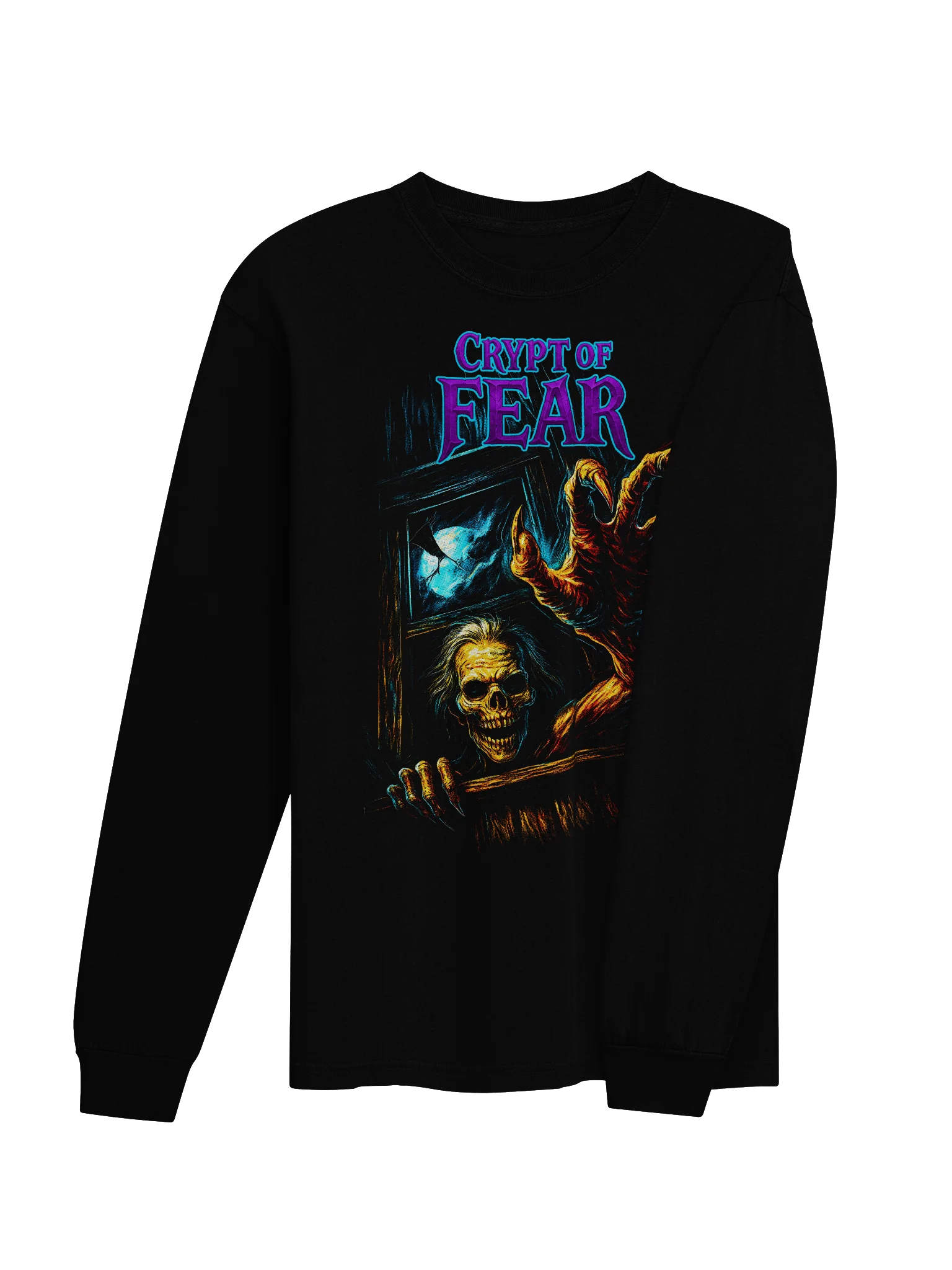 CRYPT OF FEAR Horror Long Sleeve Shirt product image (4)