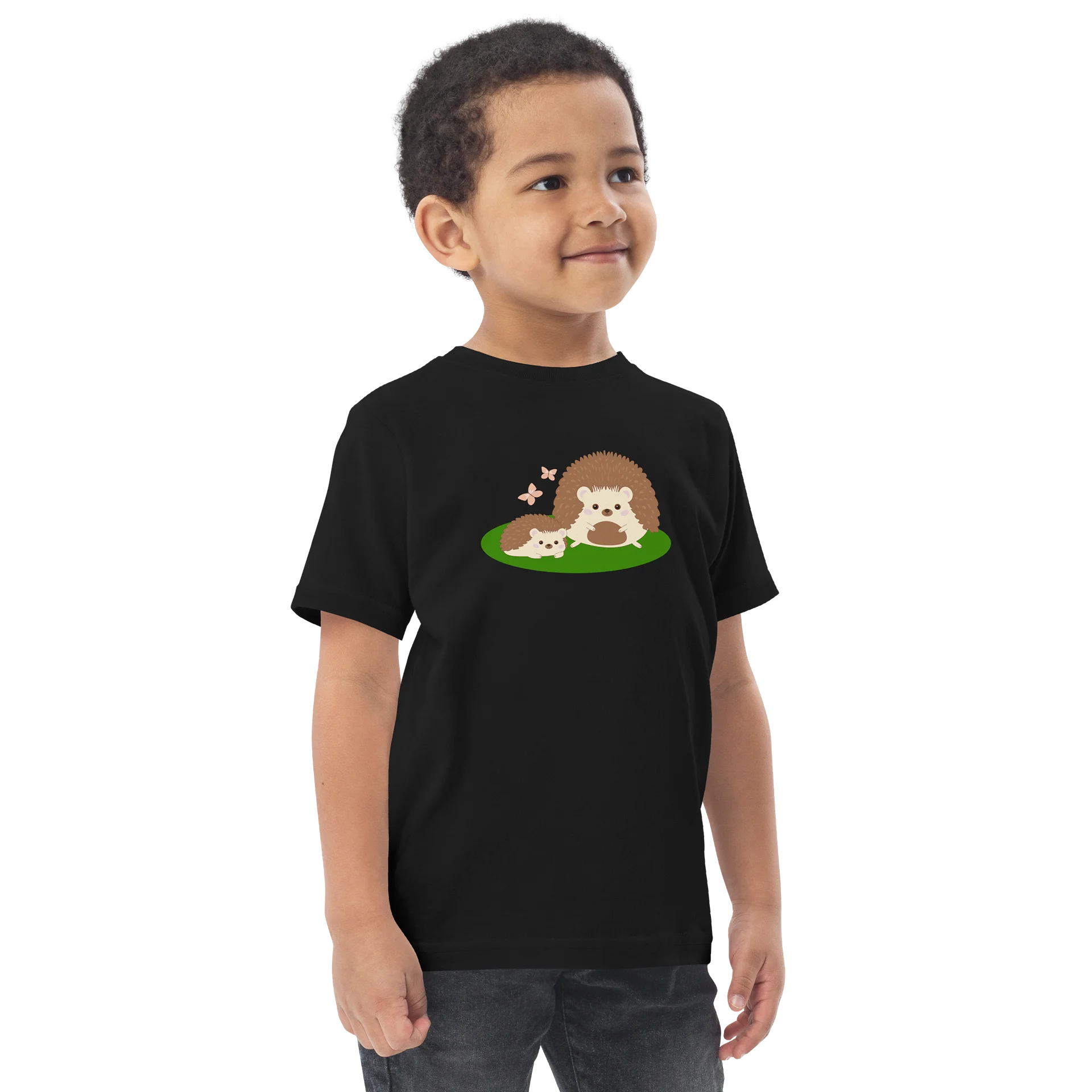 Woodland Families Hedgehog Toddler Jersey T-Shirt product image (6)
