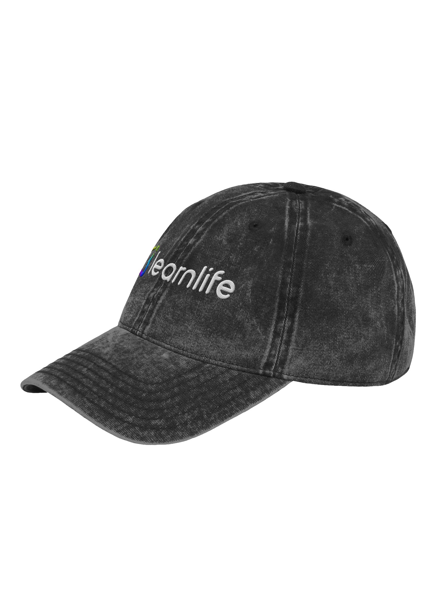 Embroidered Cap - Cotton - Horizontal Logo - Rainbow & White product image (3)