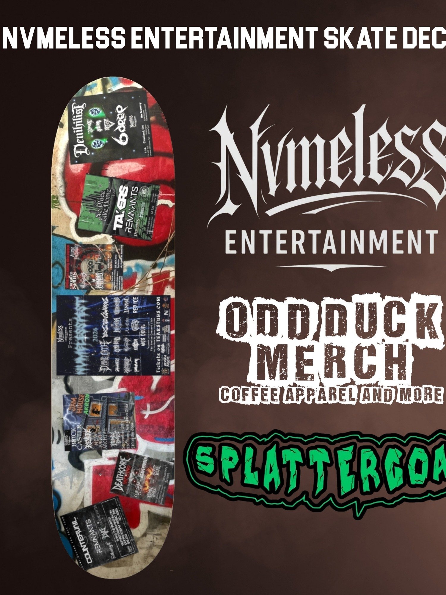 Nvmeless Entertainment Skate Deck product image (1)