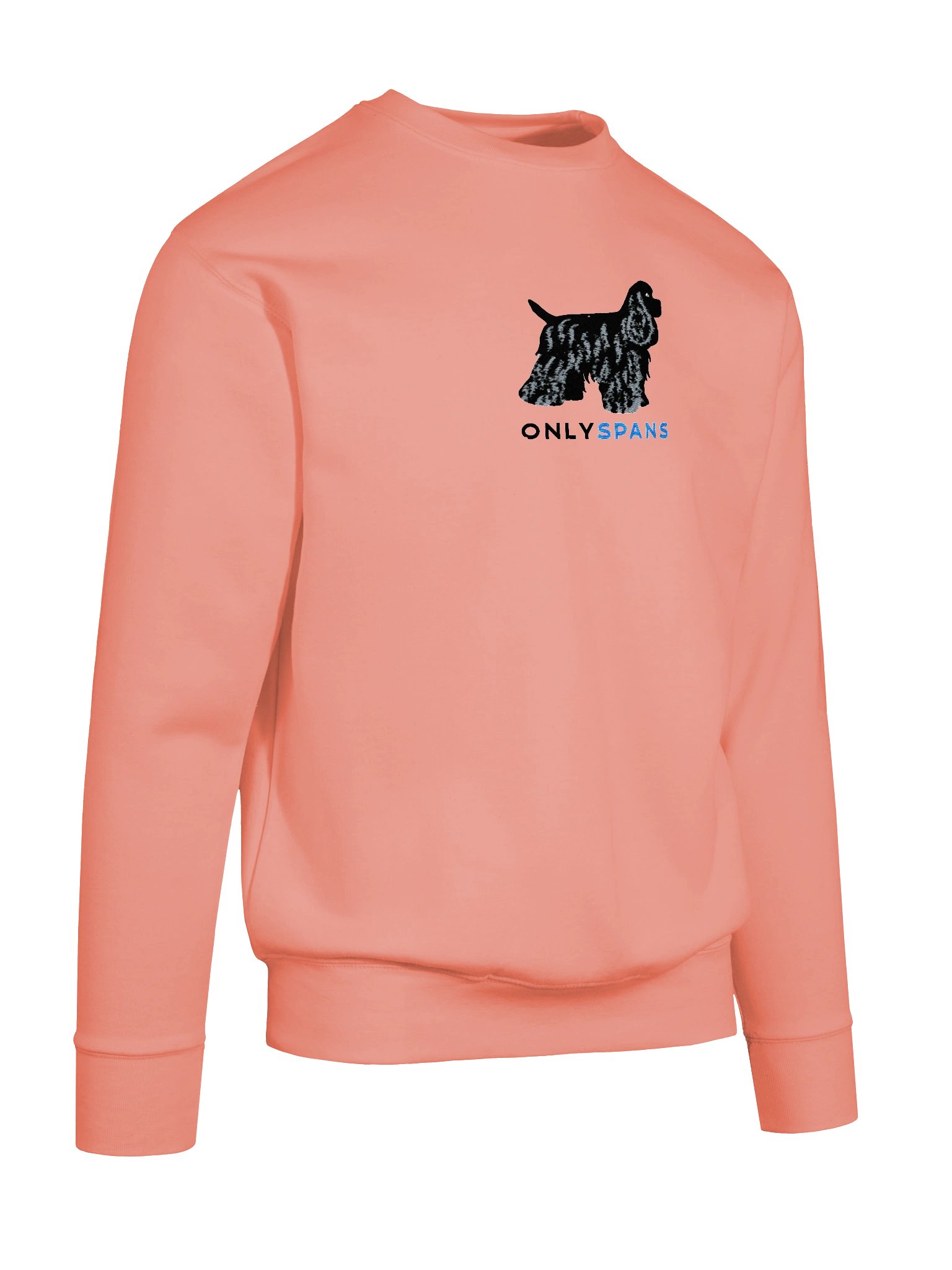 Only Spans Sweatshirt (Embroidered) of an American Cocker Spaniel(Black) product image (24)