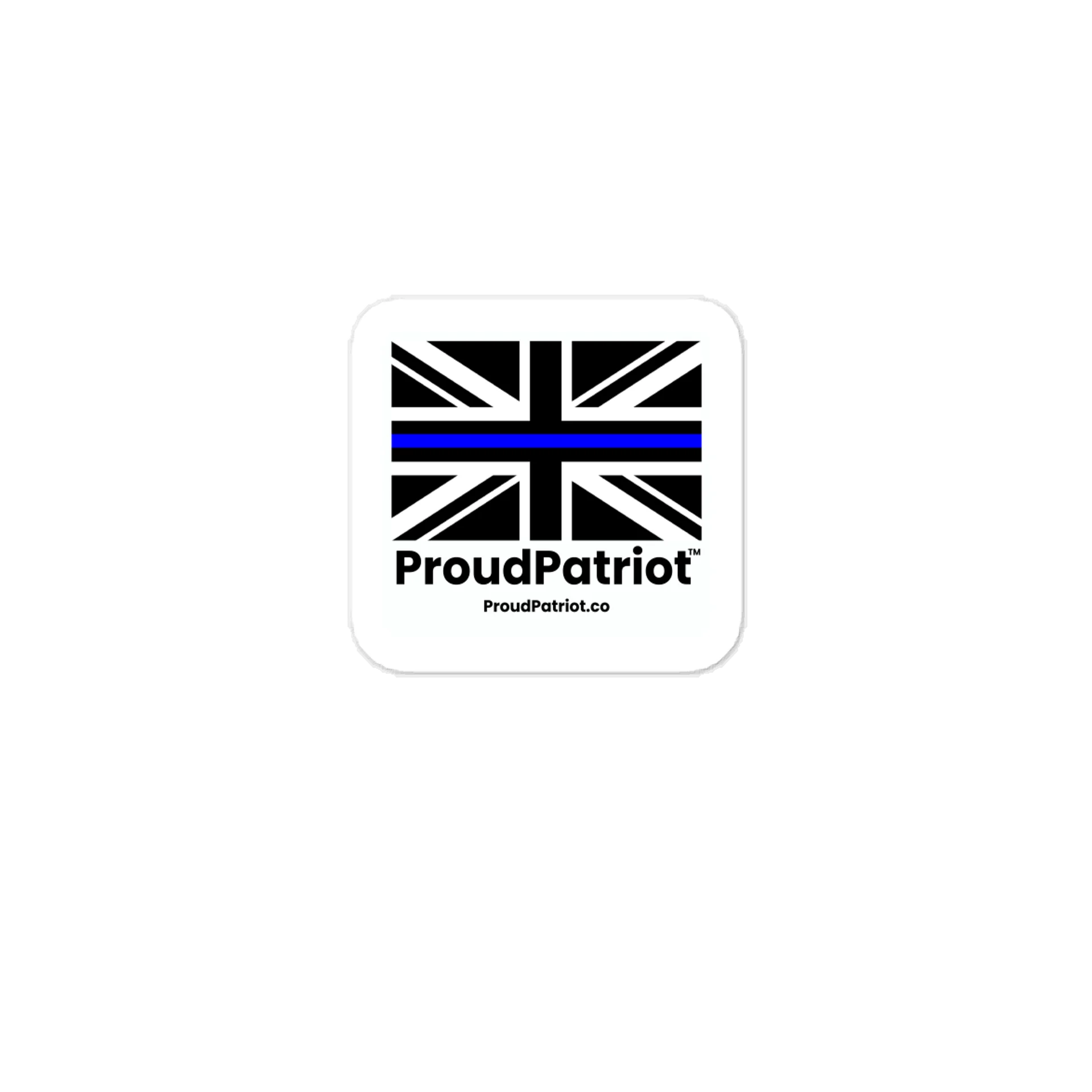 British Thin Blue Flag Vinyl Sticker product image (1)