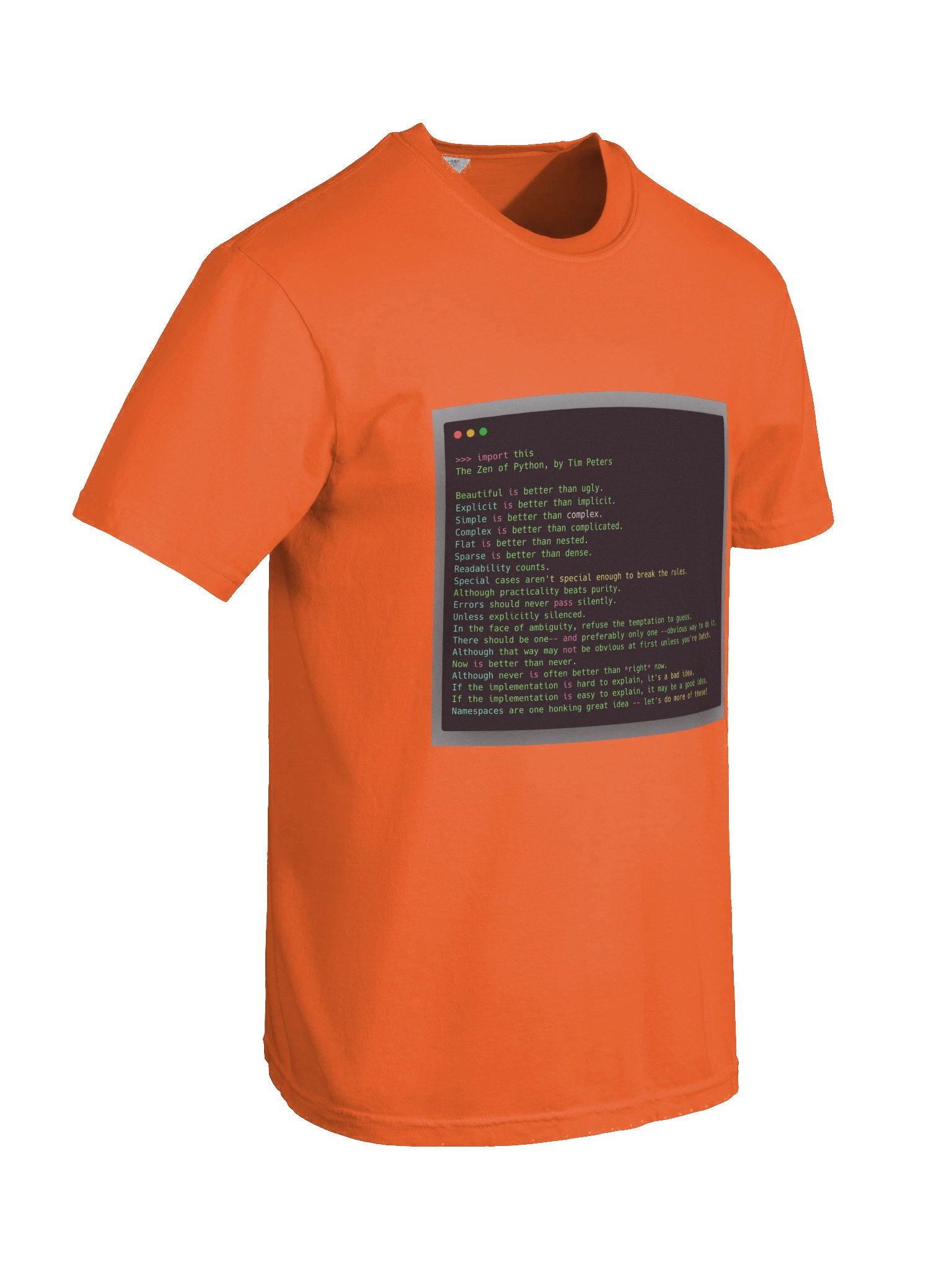 Pythonic Zen T-Shirt product image (8)