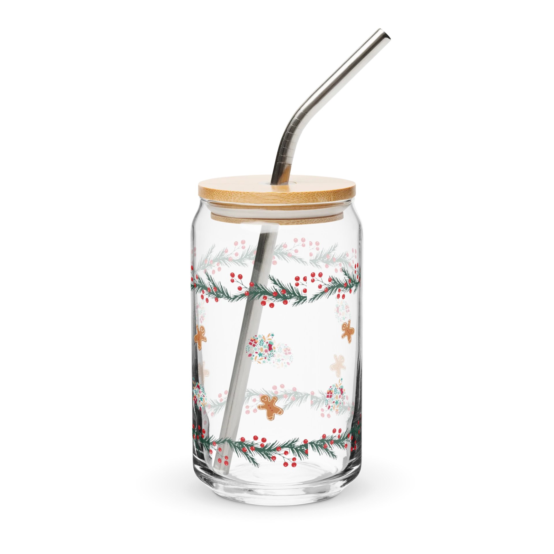 Holiday Cheers Can-Shaped Glass product image (3)