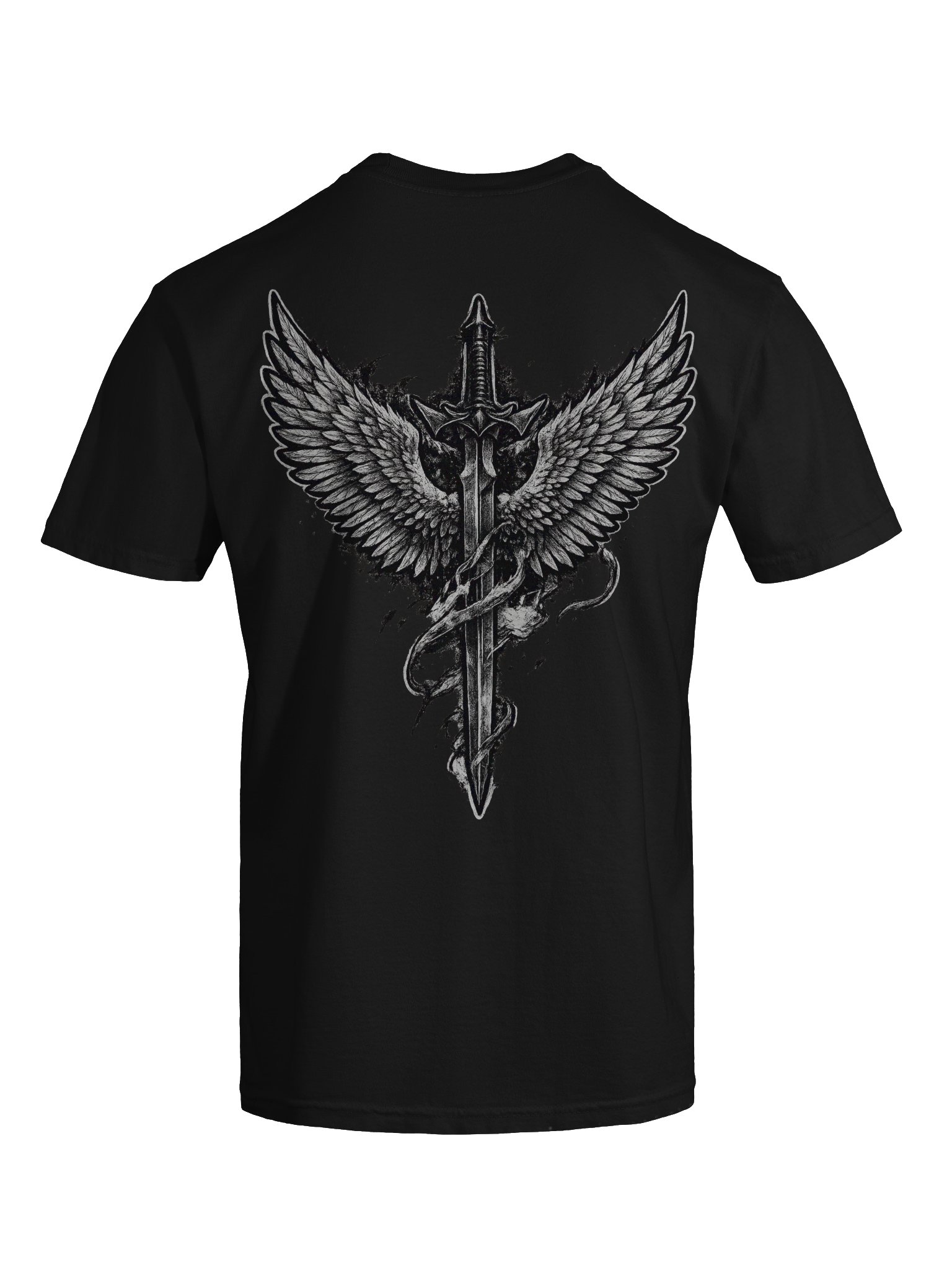 Edgy Sword Graffiti Cotton Tee product image (9)