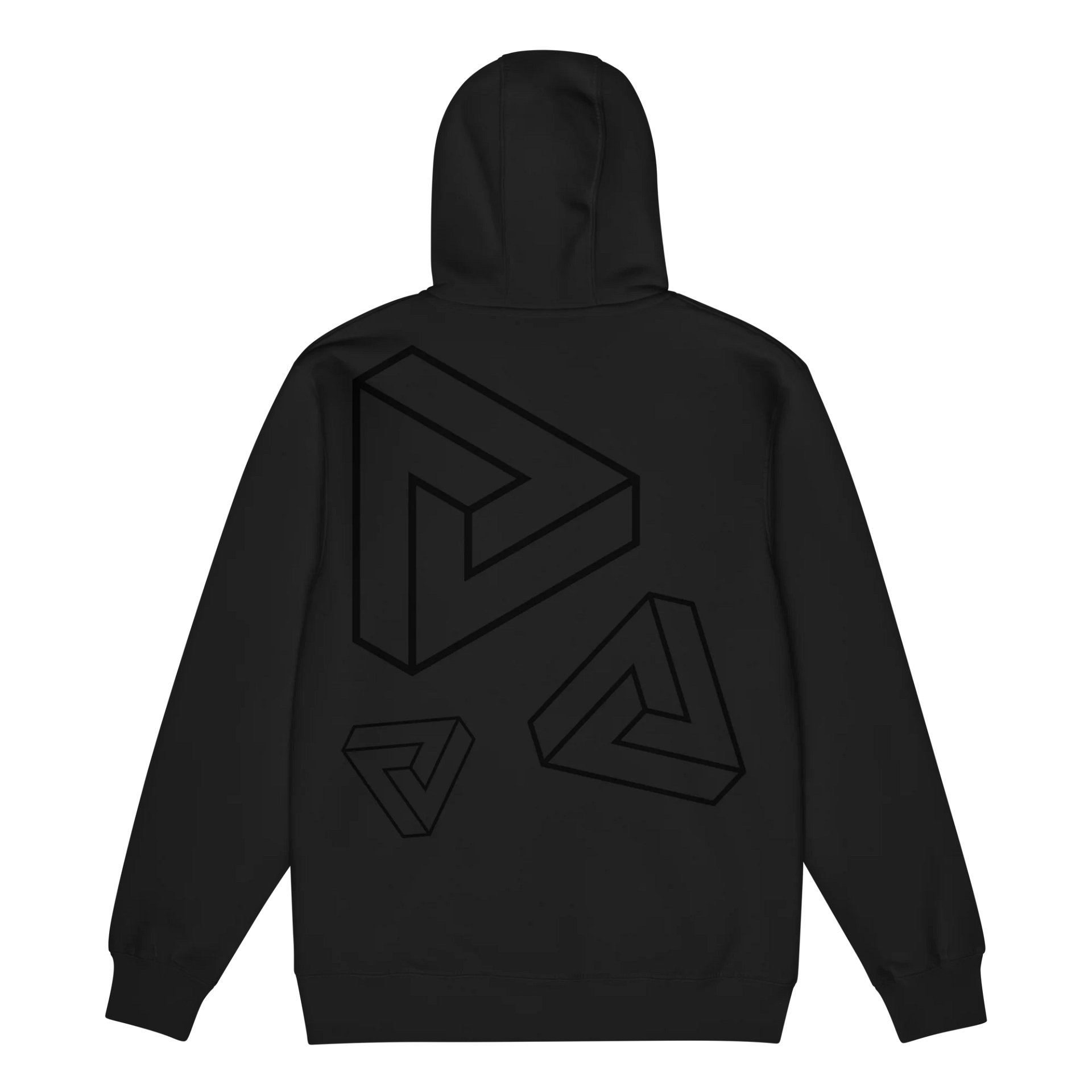 Black Outline Logo Zip-up Hoodie (Lane Seven) product image (5)