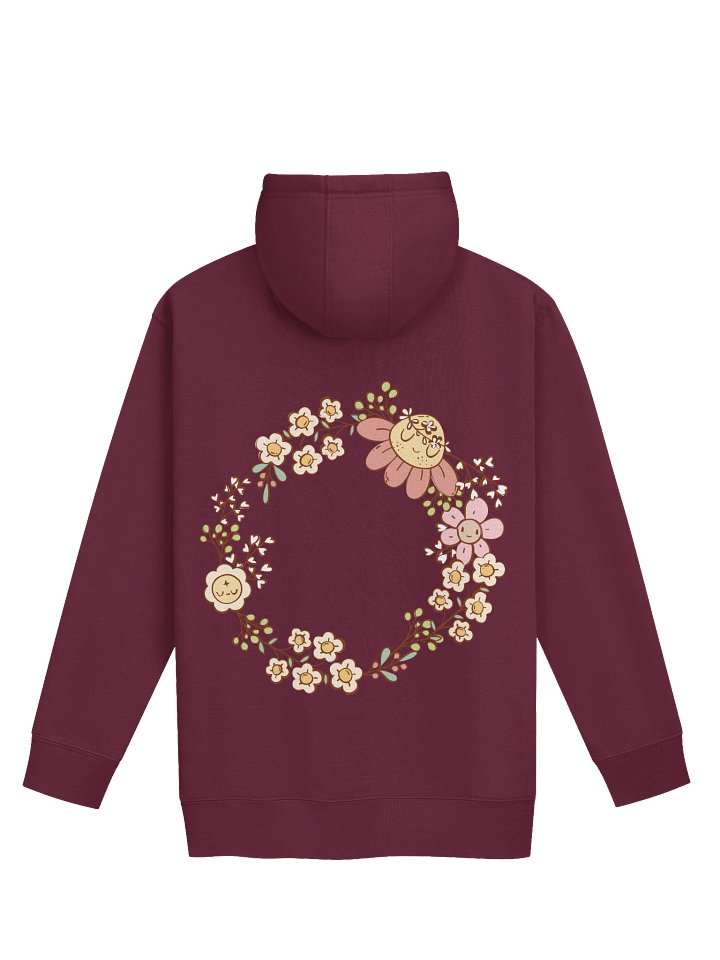 Golden Sunshine Wreath Hoodie | 70s Retro Front & Back Character Design product image (2)