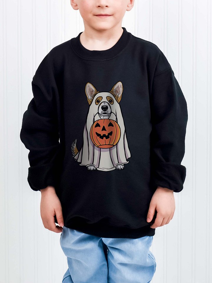Halloween Cardigan Welsh Corgi(Sable & White) Youth Sweatshirt product image (1)