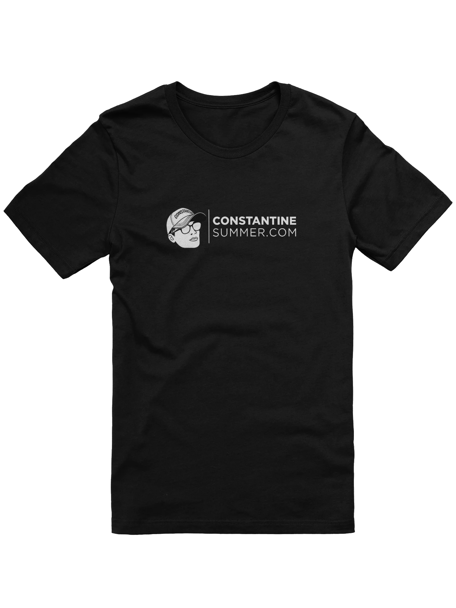 CONSTANTINESUMMER.COM: ICONIC LOGO T-SHIRT by Bella+Canvas (black) product image (1)