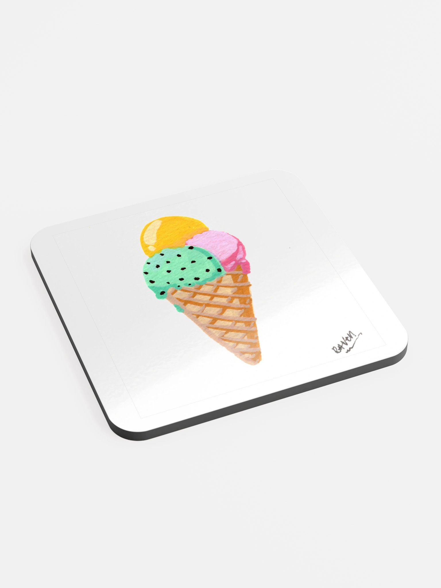 Ice Cream Cone with Colourful Scoops product image (2)