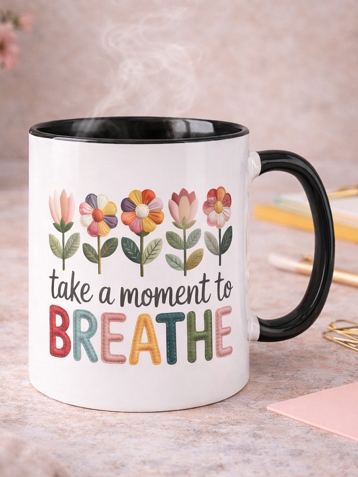 Take a Moment to Breathe Ceramic Mug product image (1)