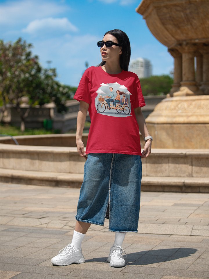 Bicycle Family Tandem Bicycle Ride T-Shirt product image (1)
