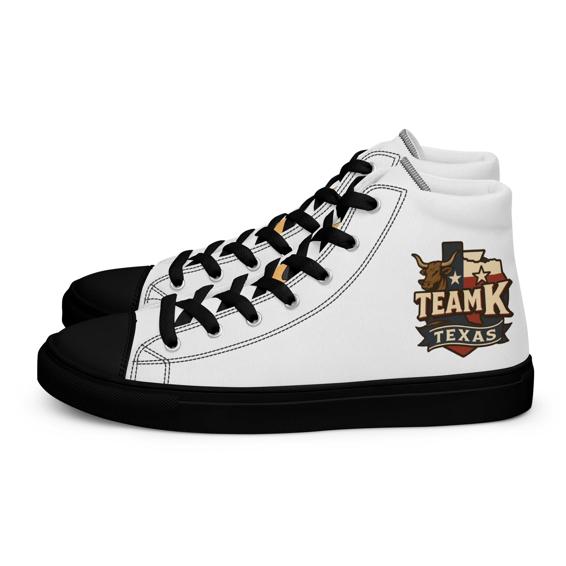 Team K Texas Women's High Top Canvas Shoes product image (1)