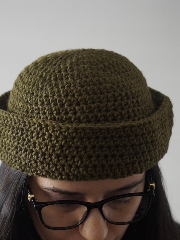 Half double crochet sailor hat Crochet pattern product image (2)