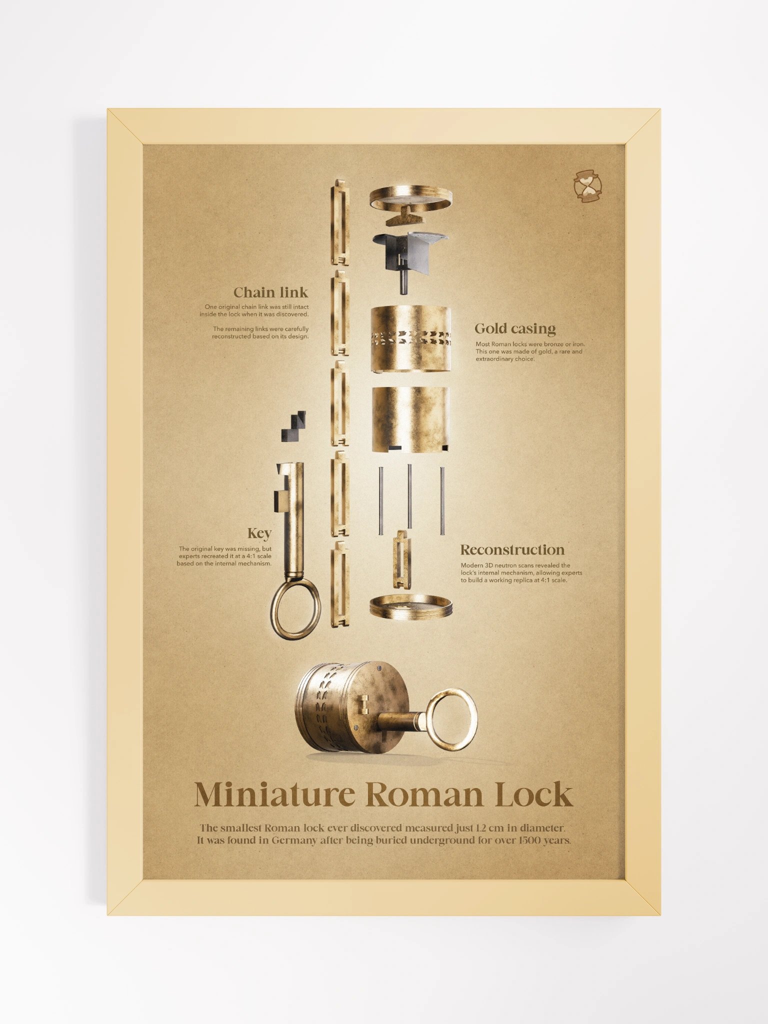 Miniature Roman Lock (Framed Poster) product image (3)