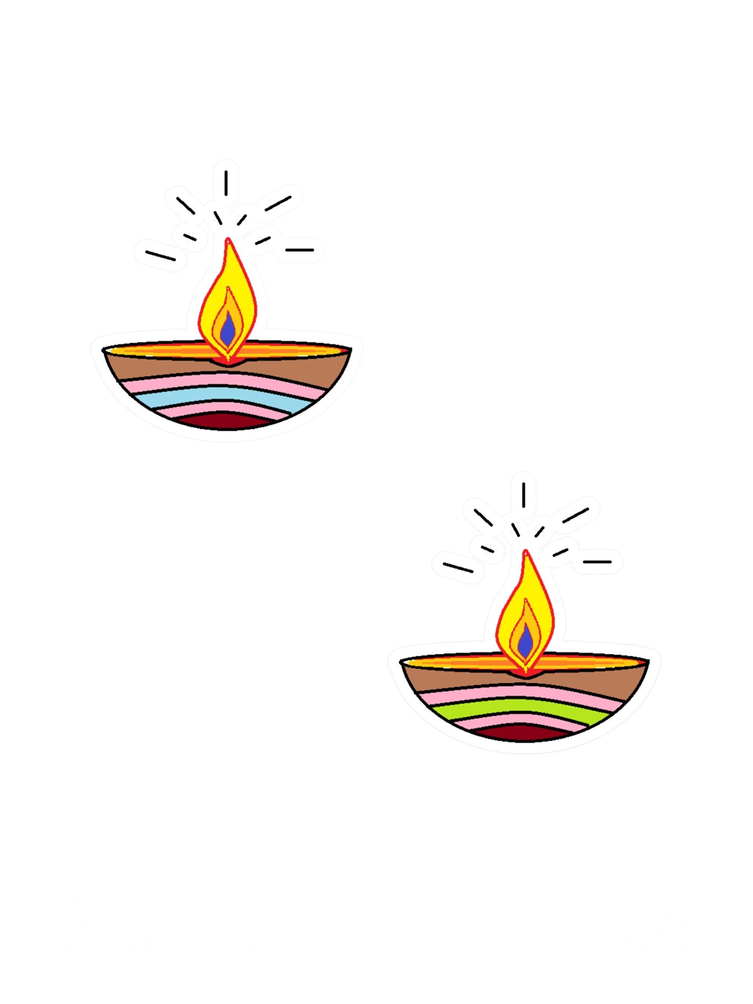 Ethereal Flames Sticker Sheet Set product image (3)