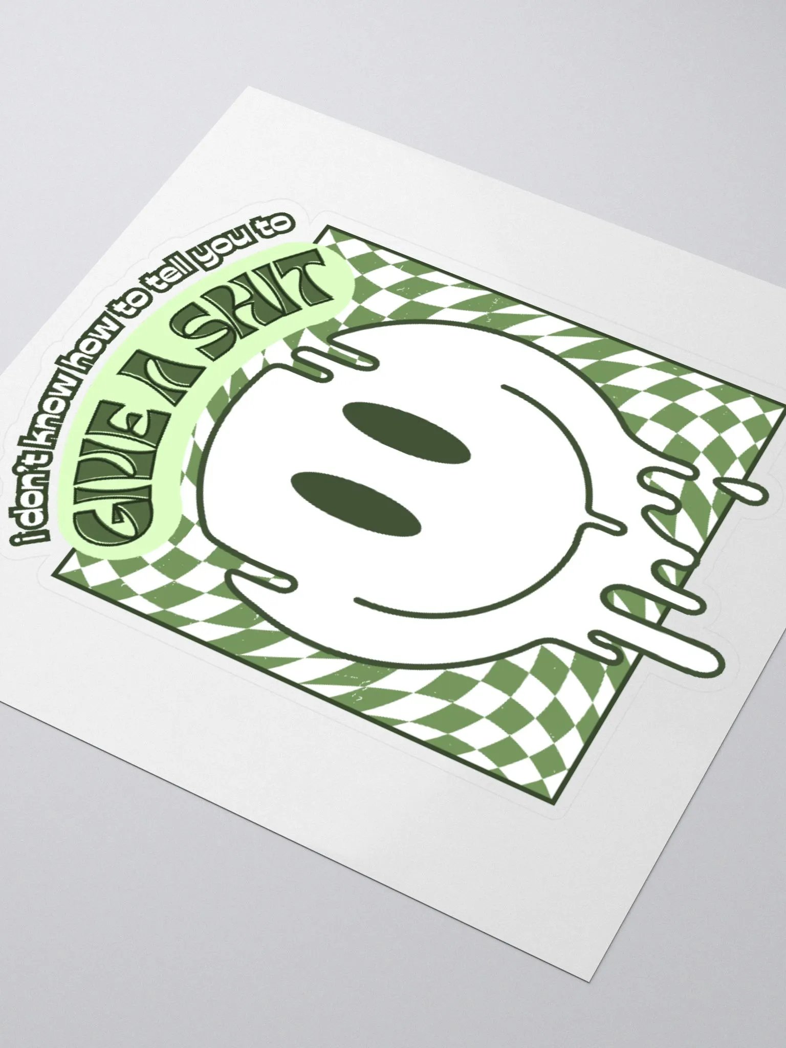 GIVE A SH*T kiss-cut sticker product image (3)