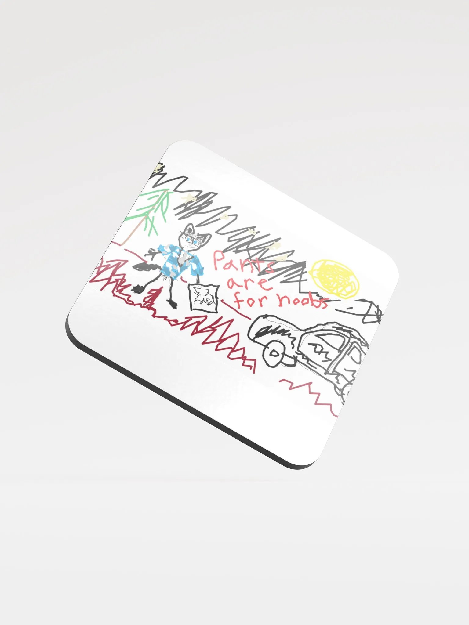 No Pants Pine Coaster product image (1)