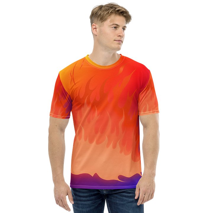 Flame Graphic T-Shirt – Purple Orange product image (2)