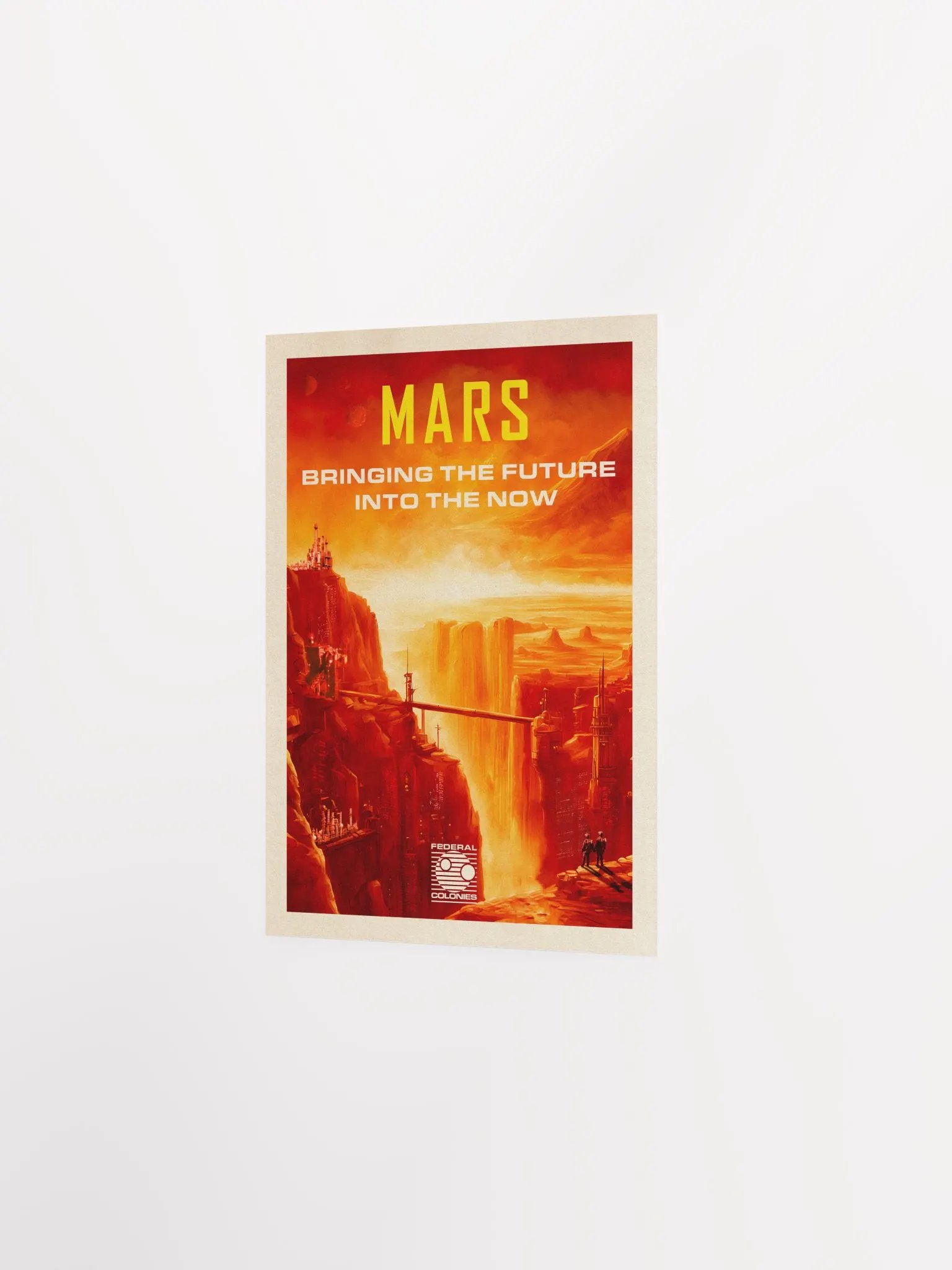 Mars, Federal Colonies. Total Recall, 1990 — Vintage space poster, movie poster product image (8)