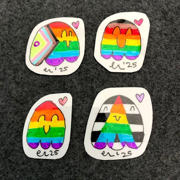 Custom Pride Flag Critter Sticker product image (1)