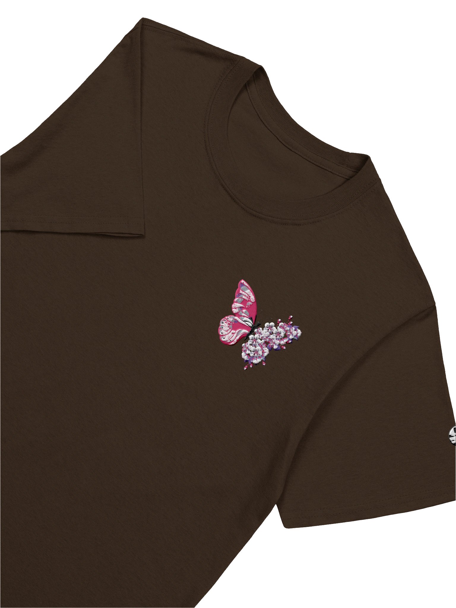Sakura Butterfly Embroidered T-Shirt product image (61)