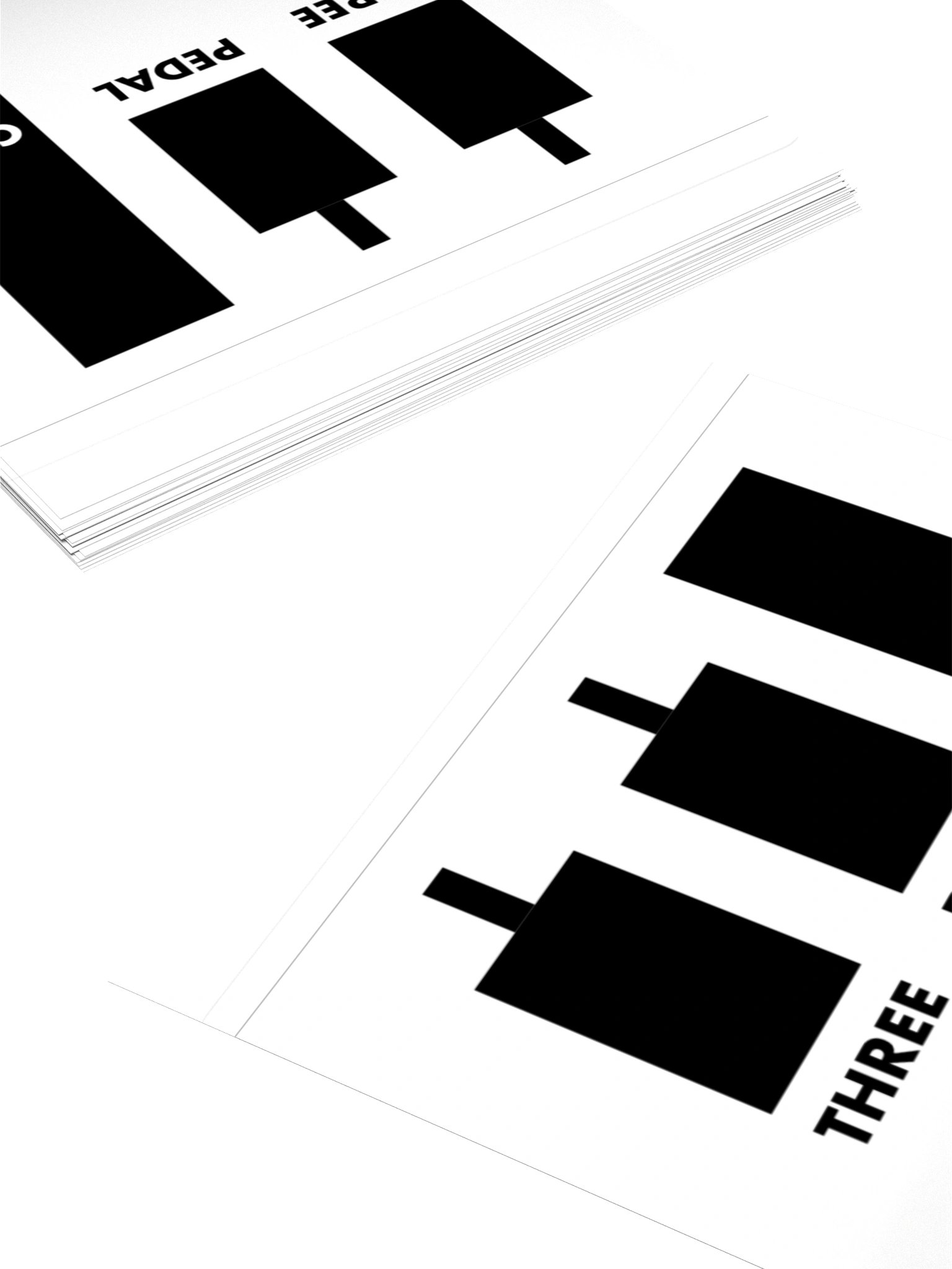 Three Pedal Club :: Club Mark Kiss-Cut Vinyl Sticker (3x3") product image (5)