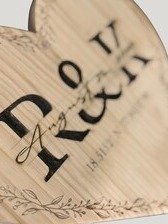 Personalized Wooden Heart Wall Art – Custom Engraved Wedding Gift, Anniversary Sign, Engagement Keepsake product image (3)