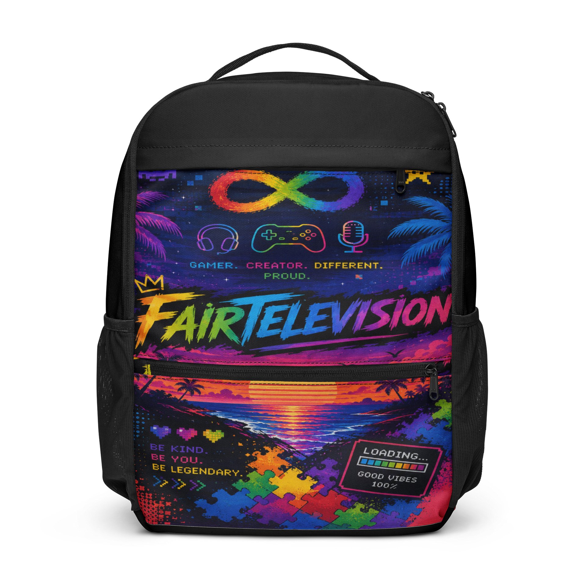 FAIRTELEVISION sun wave Utility Backpack product image (1)