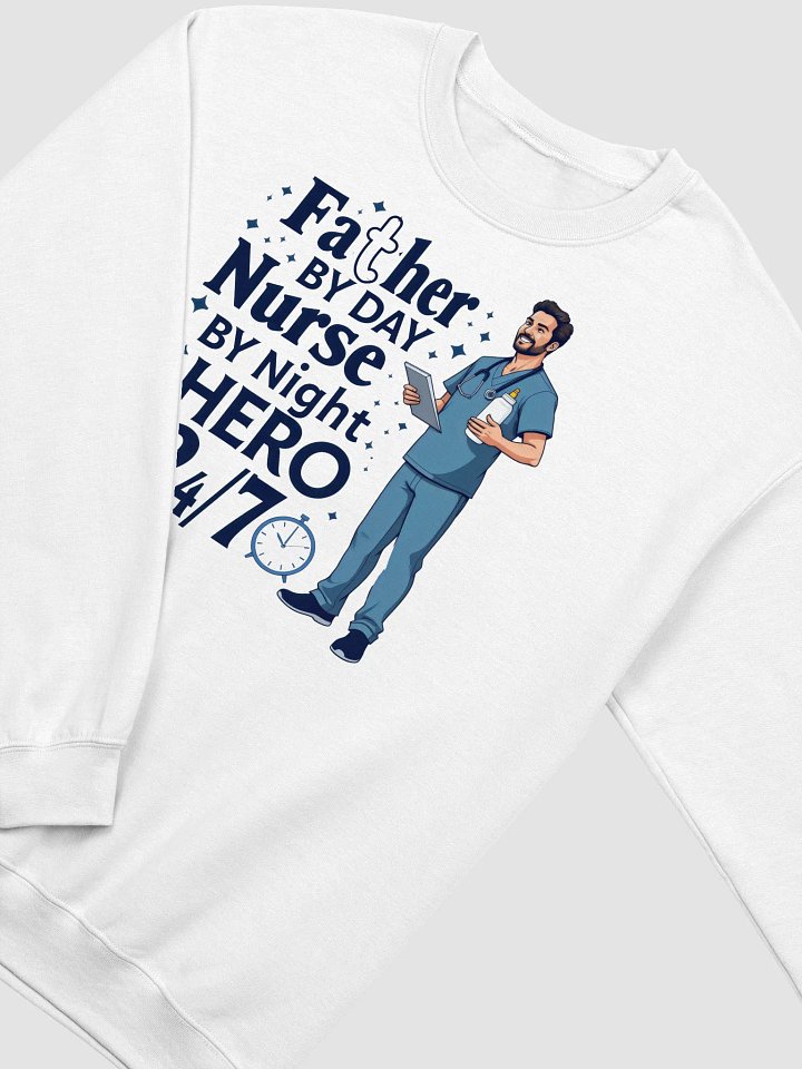 Hero Nurse Dad Crewneck Sweatshirt product image (17)