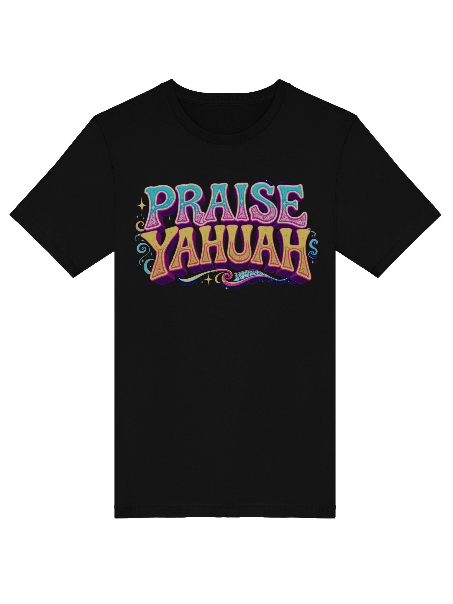 PRAISE YAHUAH Retro Style T-Shirt | Vintage Inspired Hebrew Faith Apparel | Premium Soft Tee product image (5)
