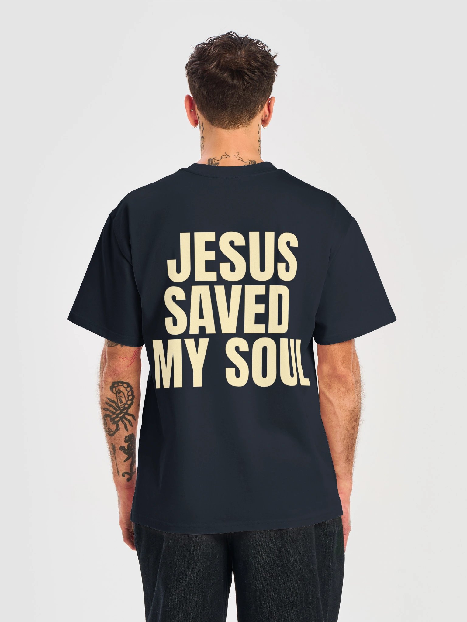 jesus saved my soul - navy + yellow product image (6)
